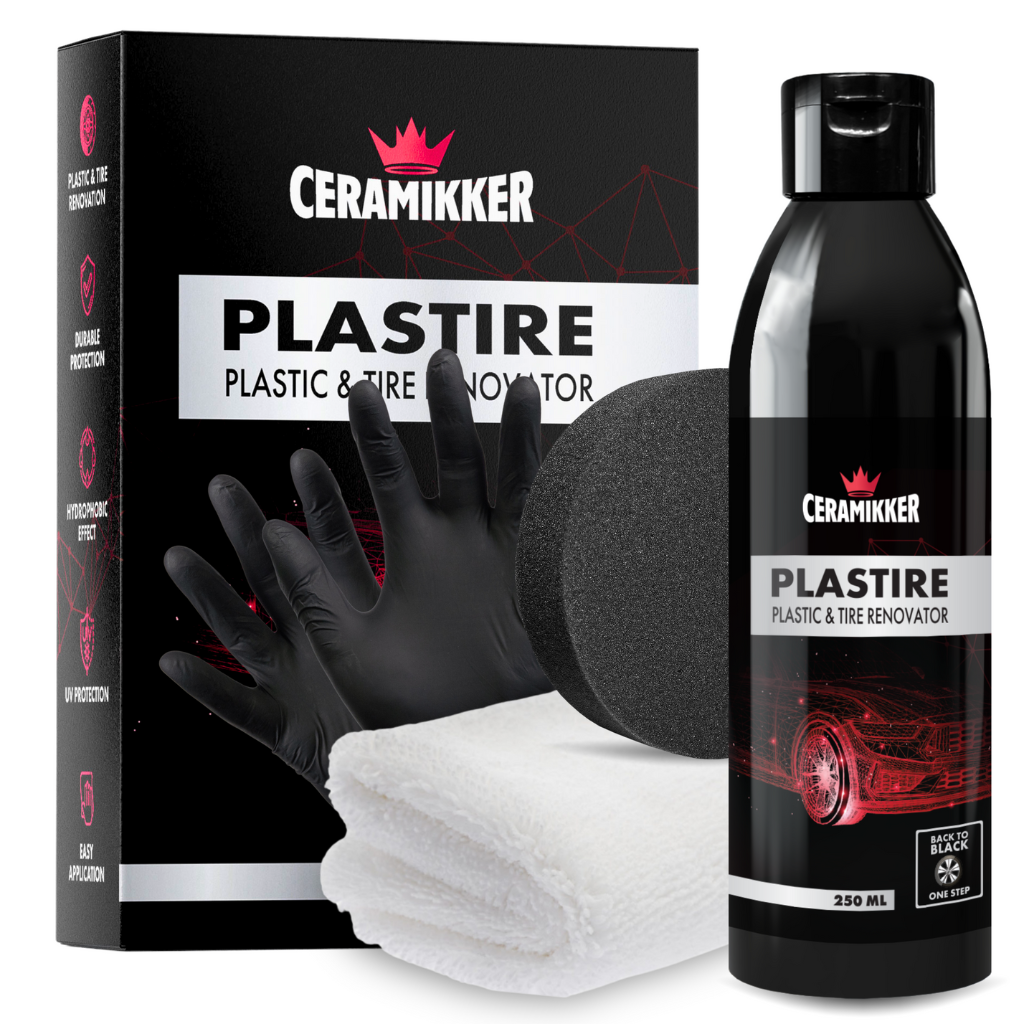 CERAMIKKER Plastire - Reaktivátor černé, černidlo, dressing na pneumatiky a plasty