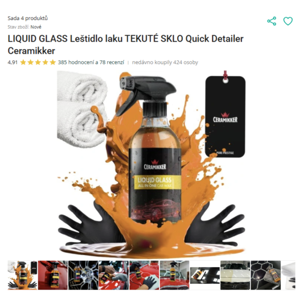 tekuté sklo allegro